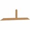 Ekena Millwork Portland Timber Gable Bracket, Western Red Cedar, 108"W x 27"H x 1 1/2"D x 5 1/2"F, 6/12 Pitch GBW108X27X0206POR00SWR - alternate 4